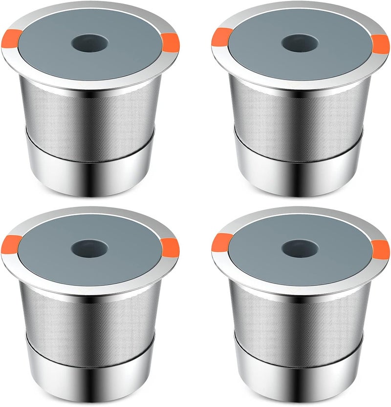 modsden Reusable K Cups | Reusable K Cups for Keurig 1.0 & 2.0 Single Cup Coffee Makers,Stainless Steel Integrated Mesh Strainer keurig accessories (4 pack) - Image 1